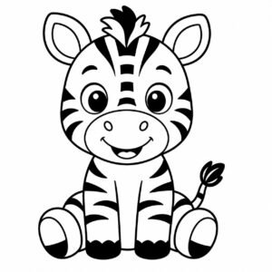 cartoon zebra