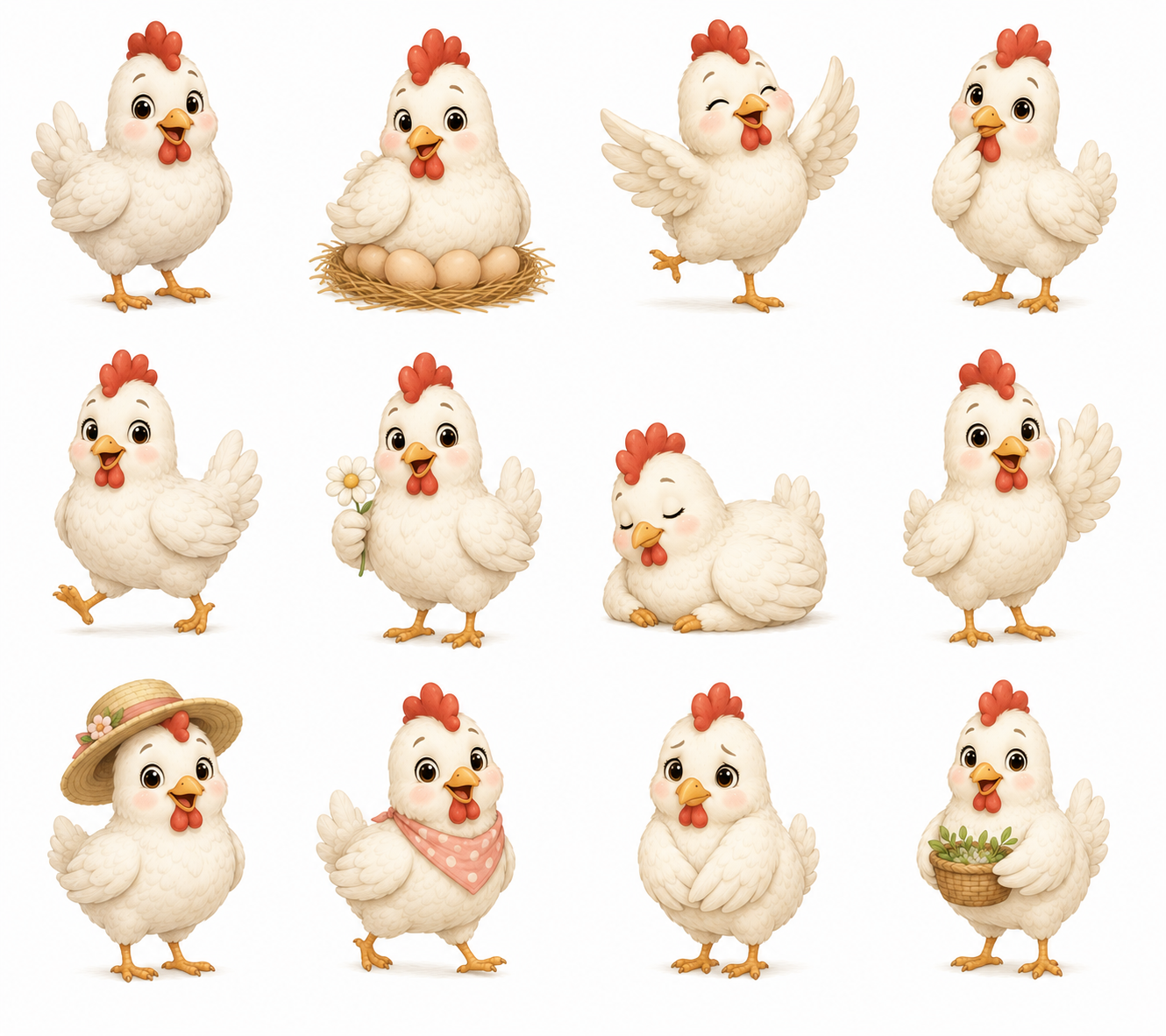 Farm Animals Clipart Collection – 96 Designs, 8 Premium Clipart Sheets - Image 2