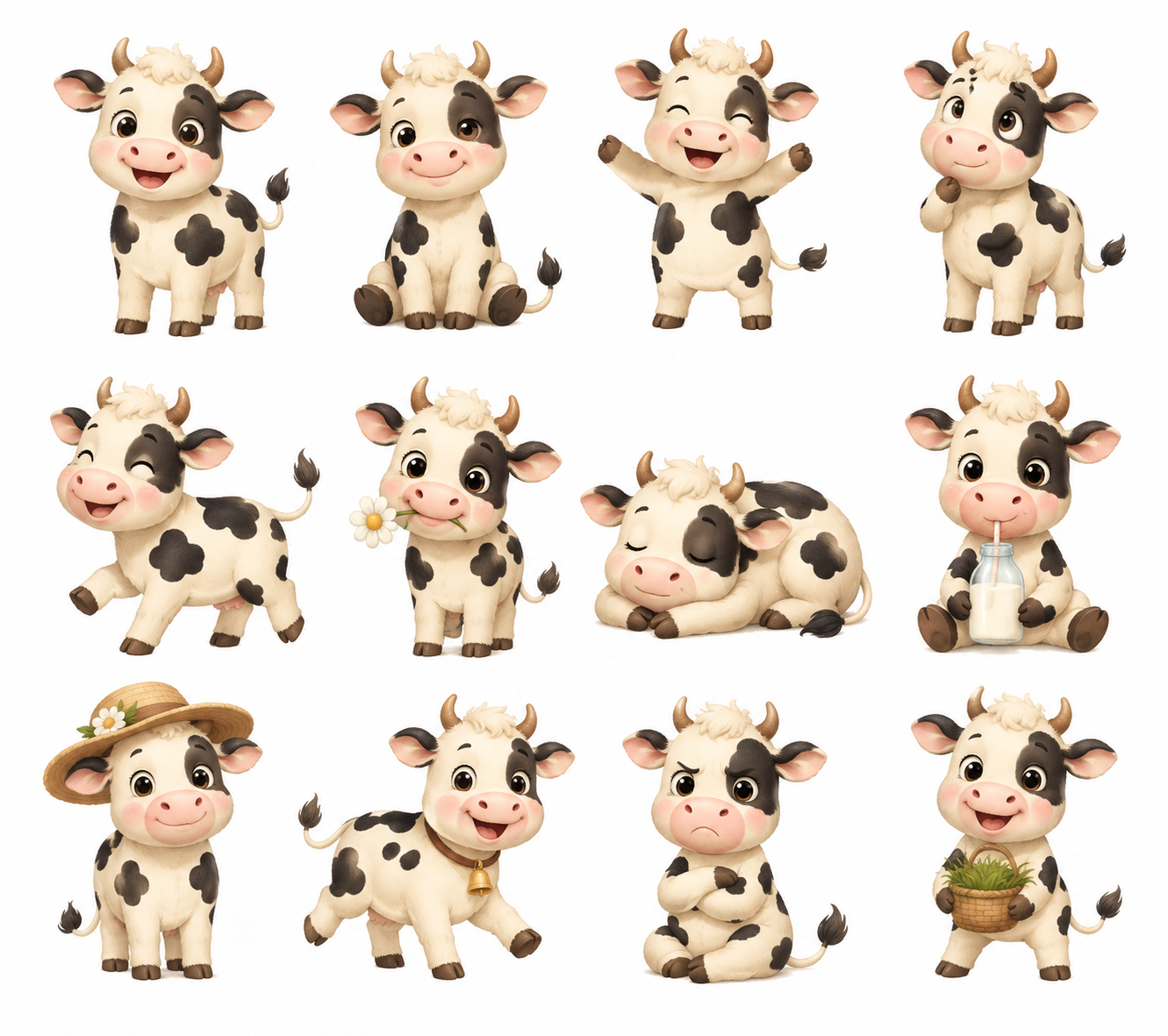 Farm Animals Clipart Collection – 96 Designs, 8 Premium Clipart Sheets - Image 3