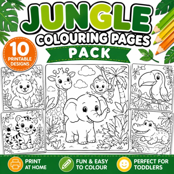 Jungle Colouring Pages Pack