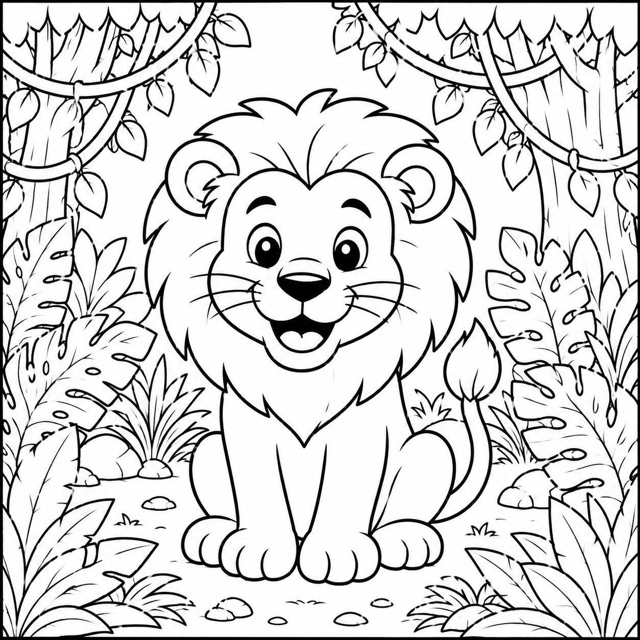 Jungle Colouring Pages Pack – 10 Printable Designs - Image 5