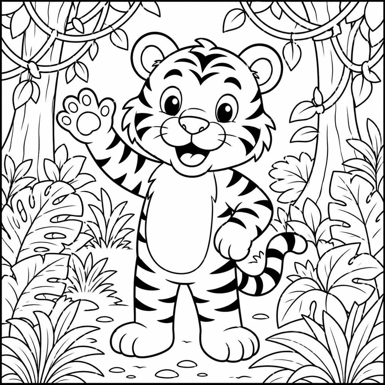 Jungle Colouring Pages Pack – 10 Printable Designs - Image 3