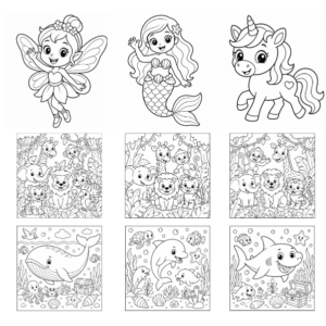 Toddler Colouring Pages Bundle – 30 Printable Designs