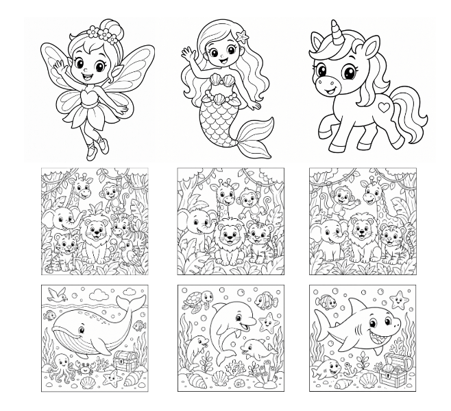 Toddler Colouring Pages Bundle – 30 Printable Designs - Image 2