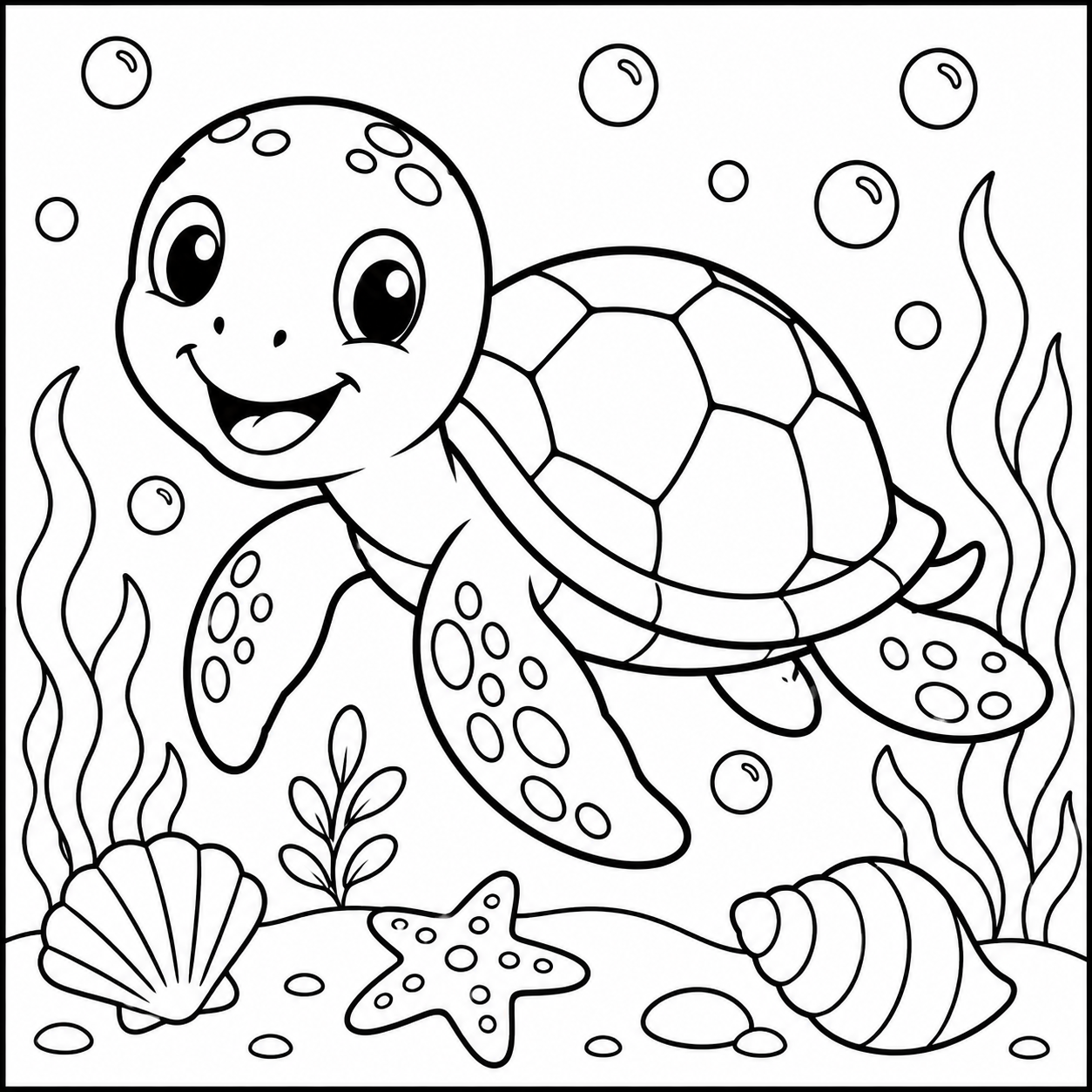 Ocean Colouring Pages Pack – 10 Printable Designs - Image 6